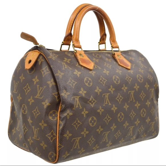 SOLD!! AUTHENTIC LOUIS VUITTON SPEEDY 30 HANDBAG PURSE MONOGRAM CANVAS - Picture 2 of 12